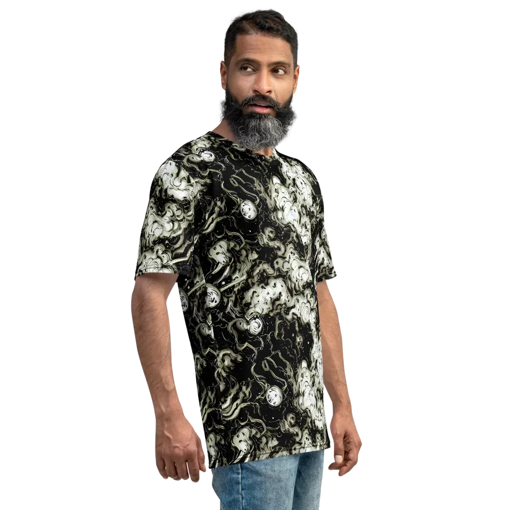 Phantom Bloom on Men's Crew Neck T-Shirt — Right
