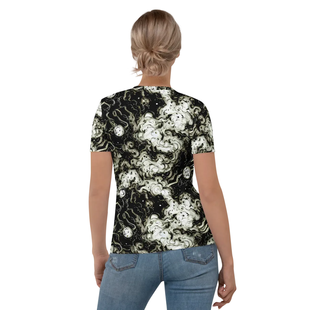 Phantom Bloom on Women's Crew Neck T-Shirt — Back