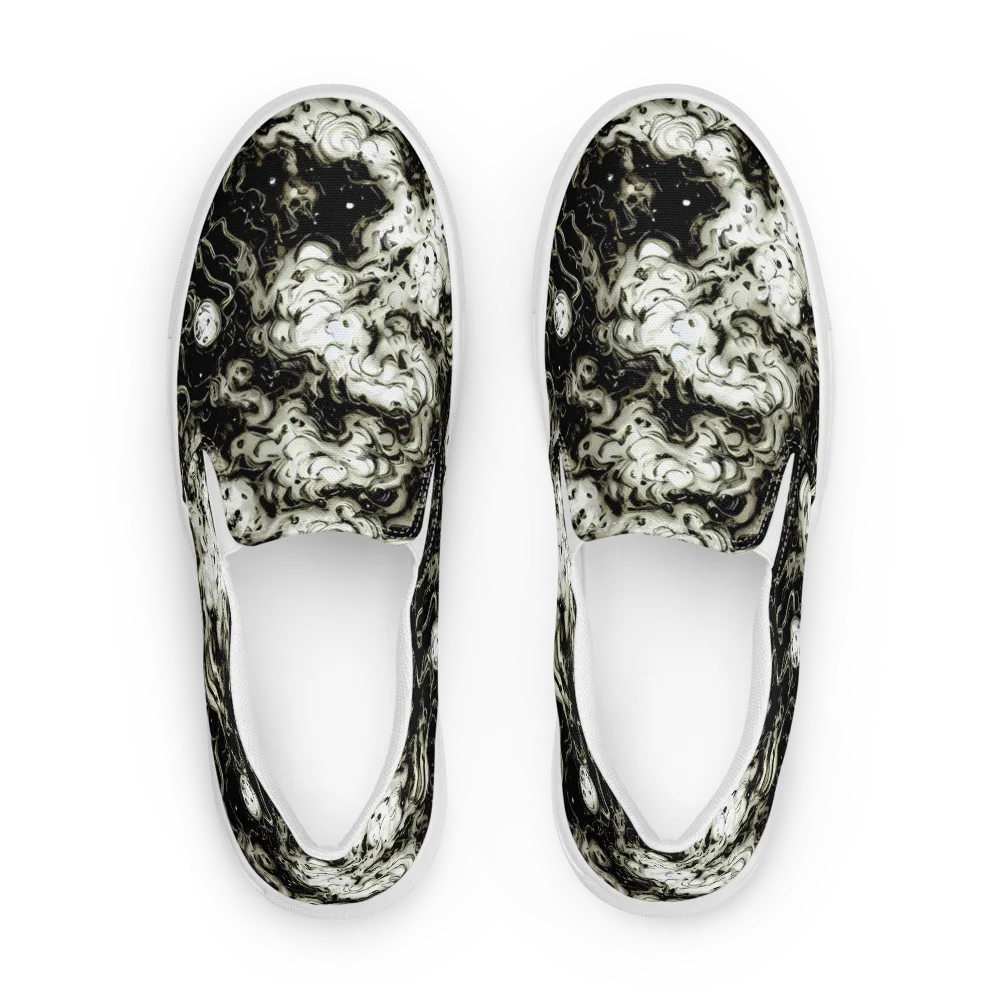 Phantom Bloom on Men's Slip-On Canvas Shoes — Front