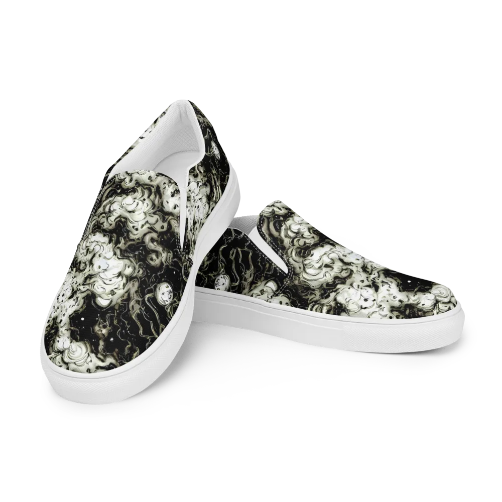 Phantom Bloom on Men's Slip-On Canvas Shoes — Left Front