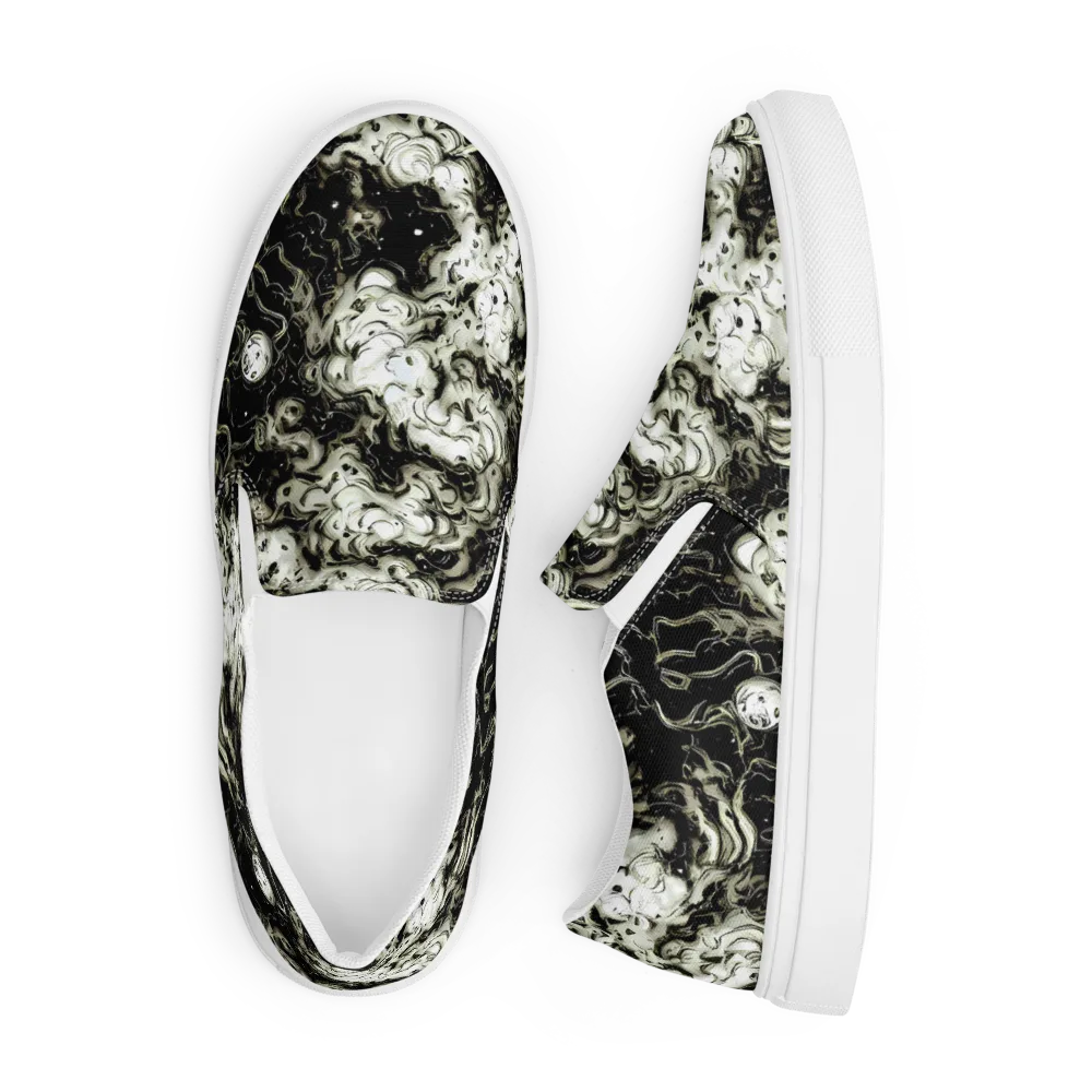 Phantom Bloom on Men's Slip-On Canvas Shoes — Front