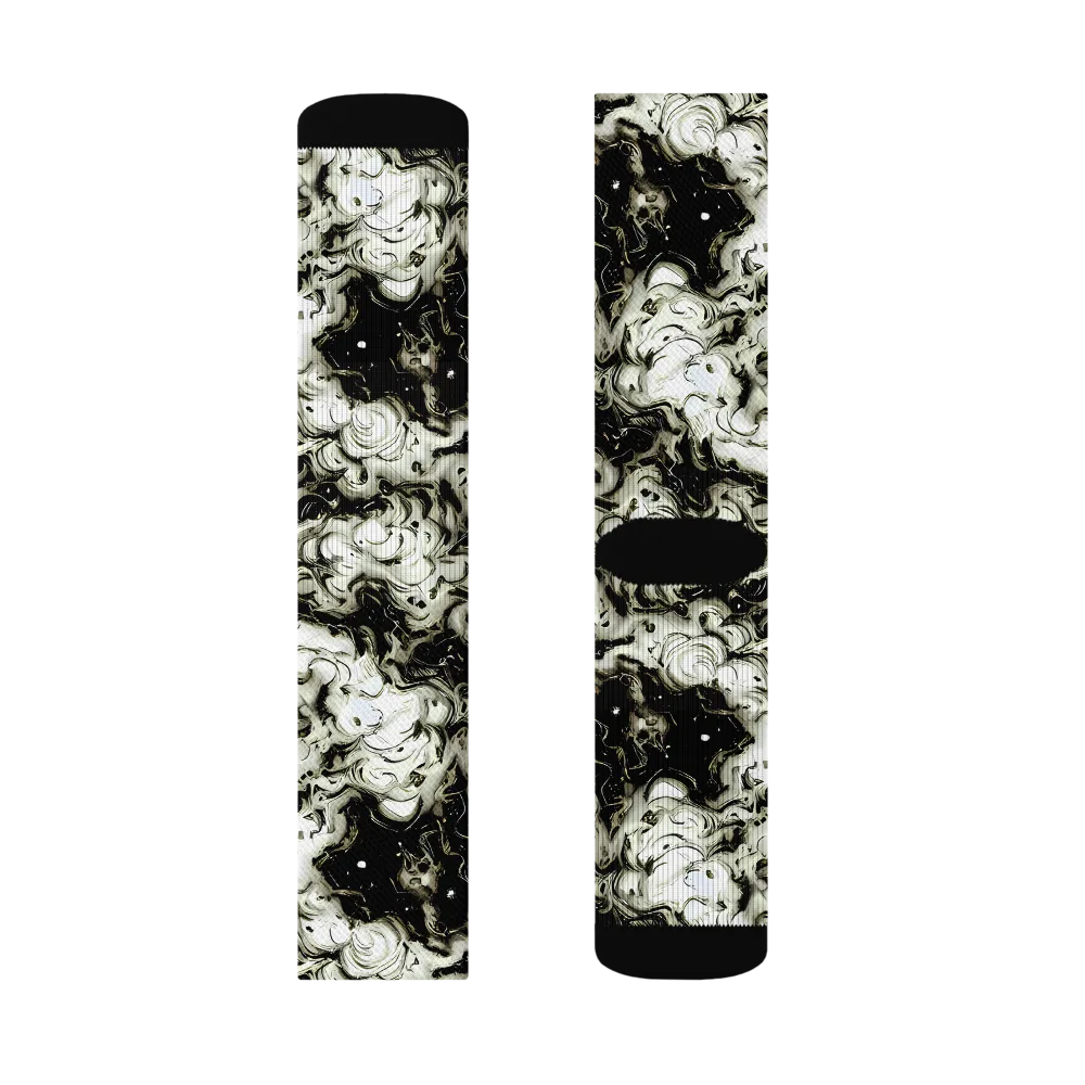 Phantom Bloom on Socks — Left Sock