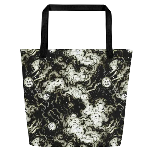 Phantom Bloom on a Large Tote Bag W/ Pocket