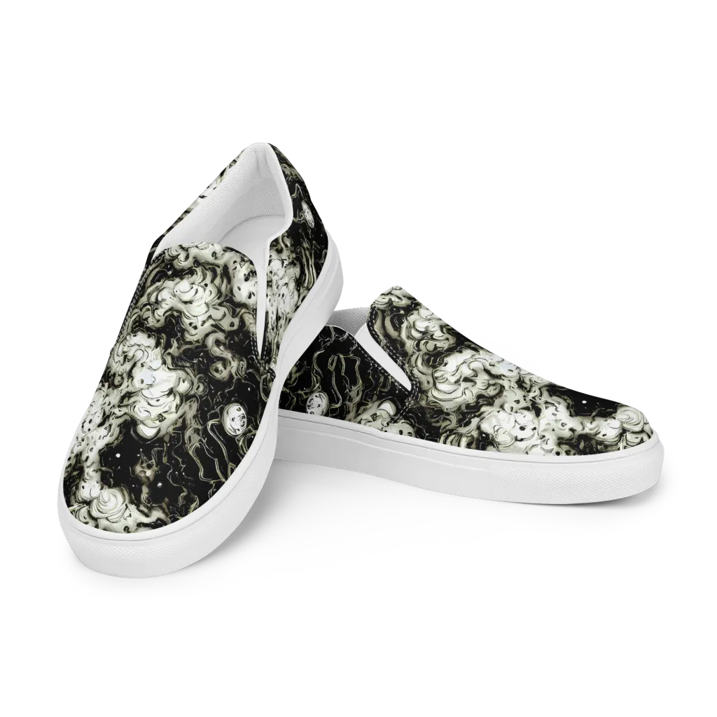Phantom Bloom on Women's Slip-On Canvas Shoes — Left Front