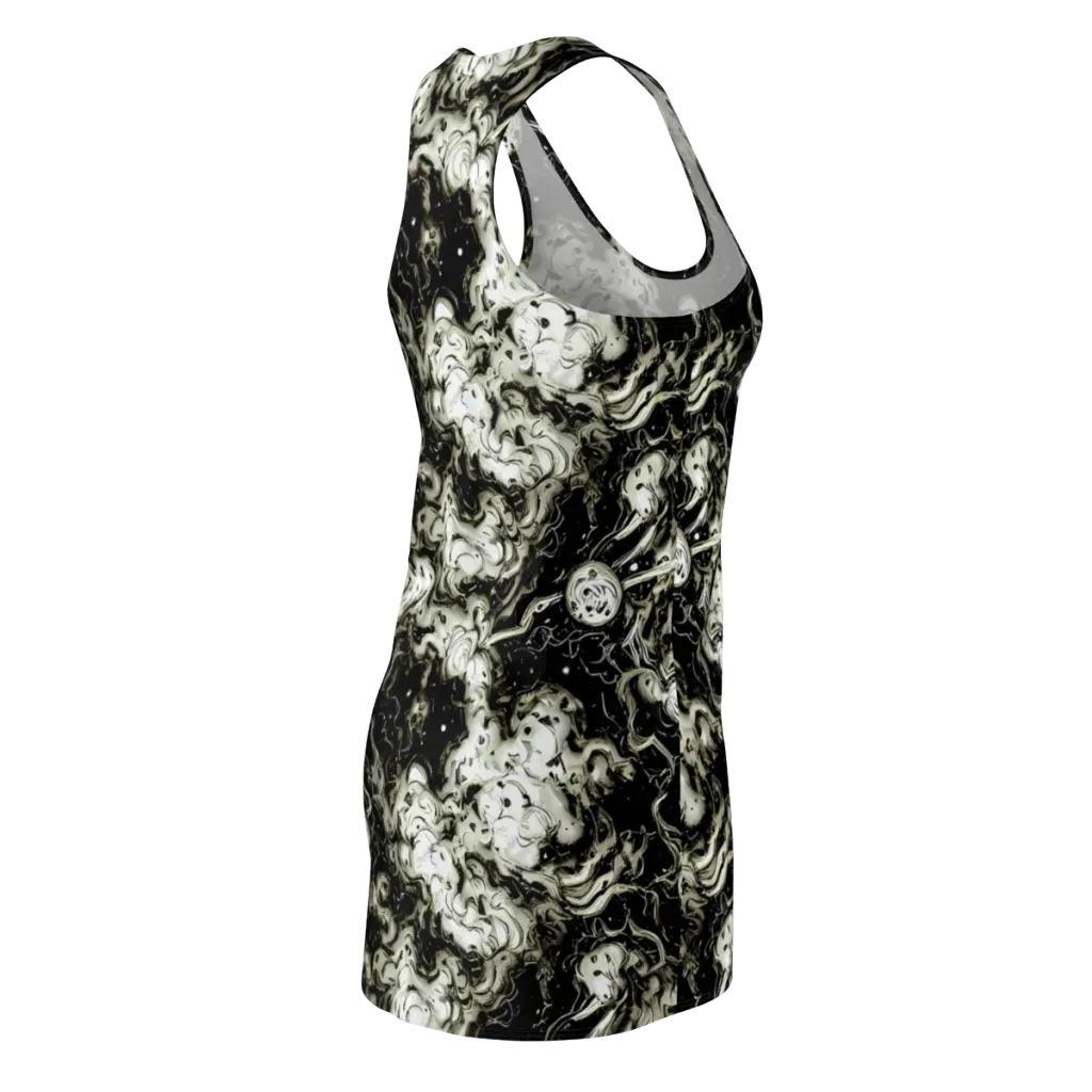 Phantom Bloom on Racerback Dress — Back Side