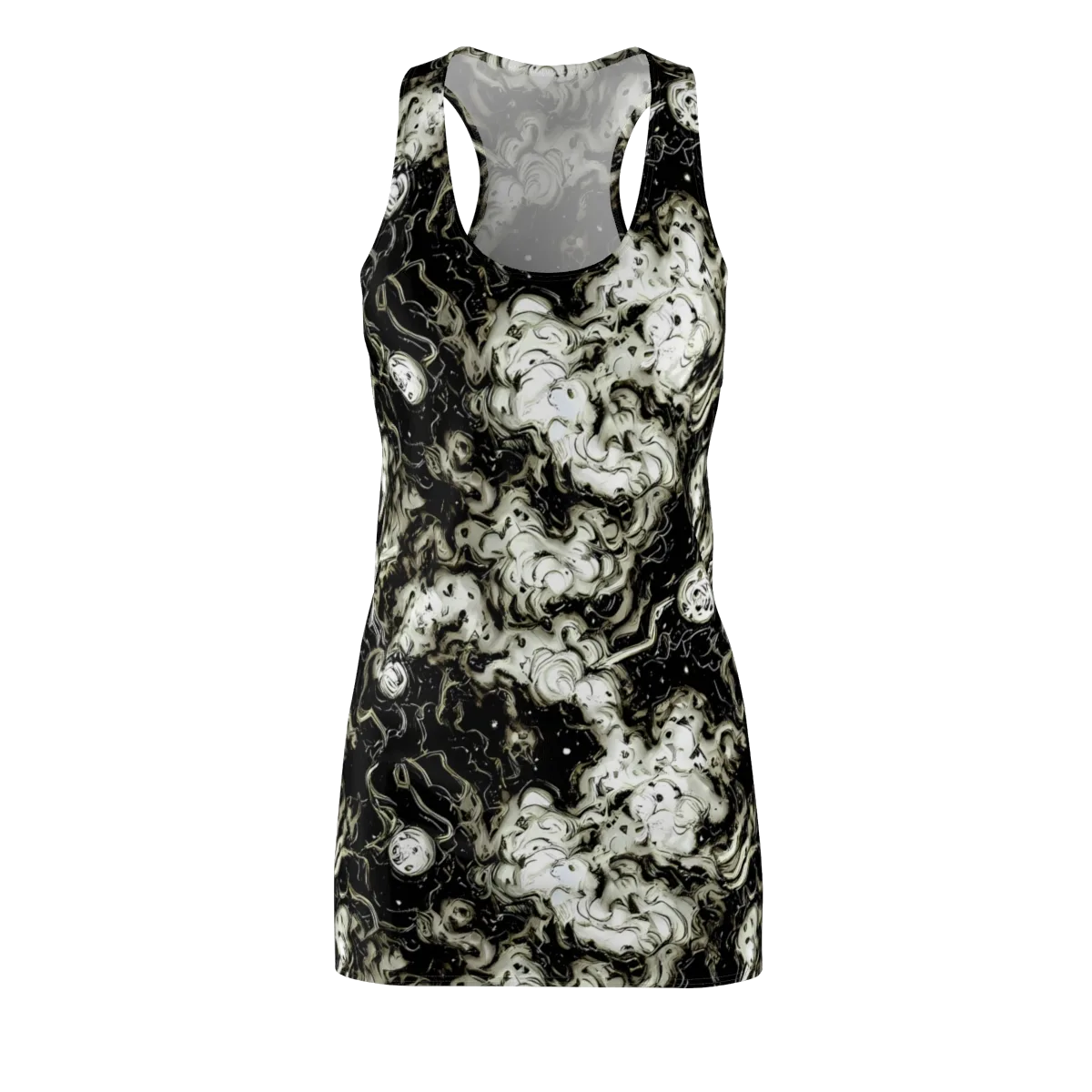 Phantom Bloom on Racerback Dress — Front