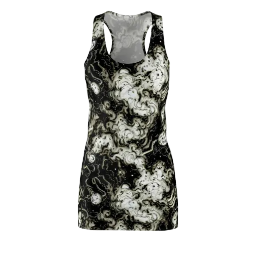 Phantom Bloom on a Racerback Dress