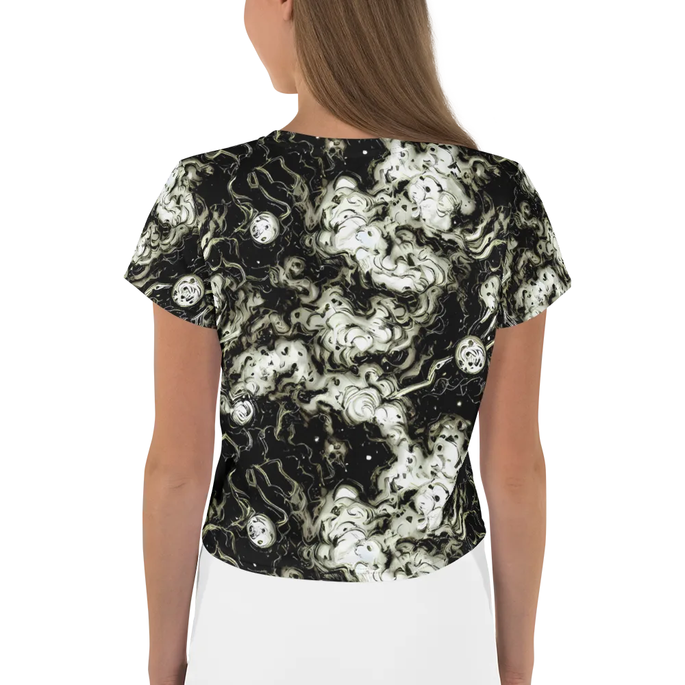 Phantom Bloom on Crop Tee — Back