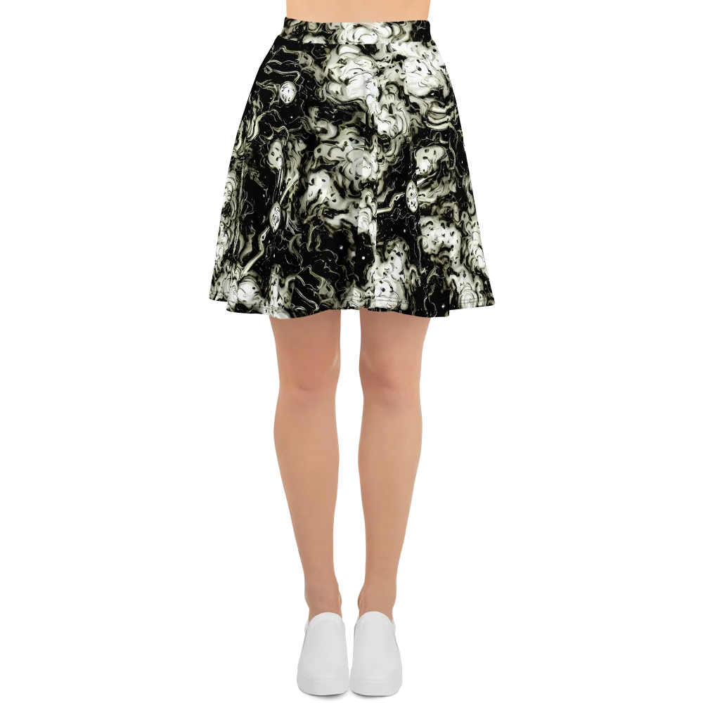 Phantom Bloom on Skater Skirt — Front