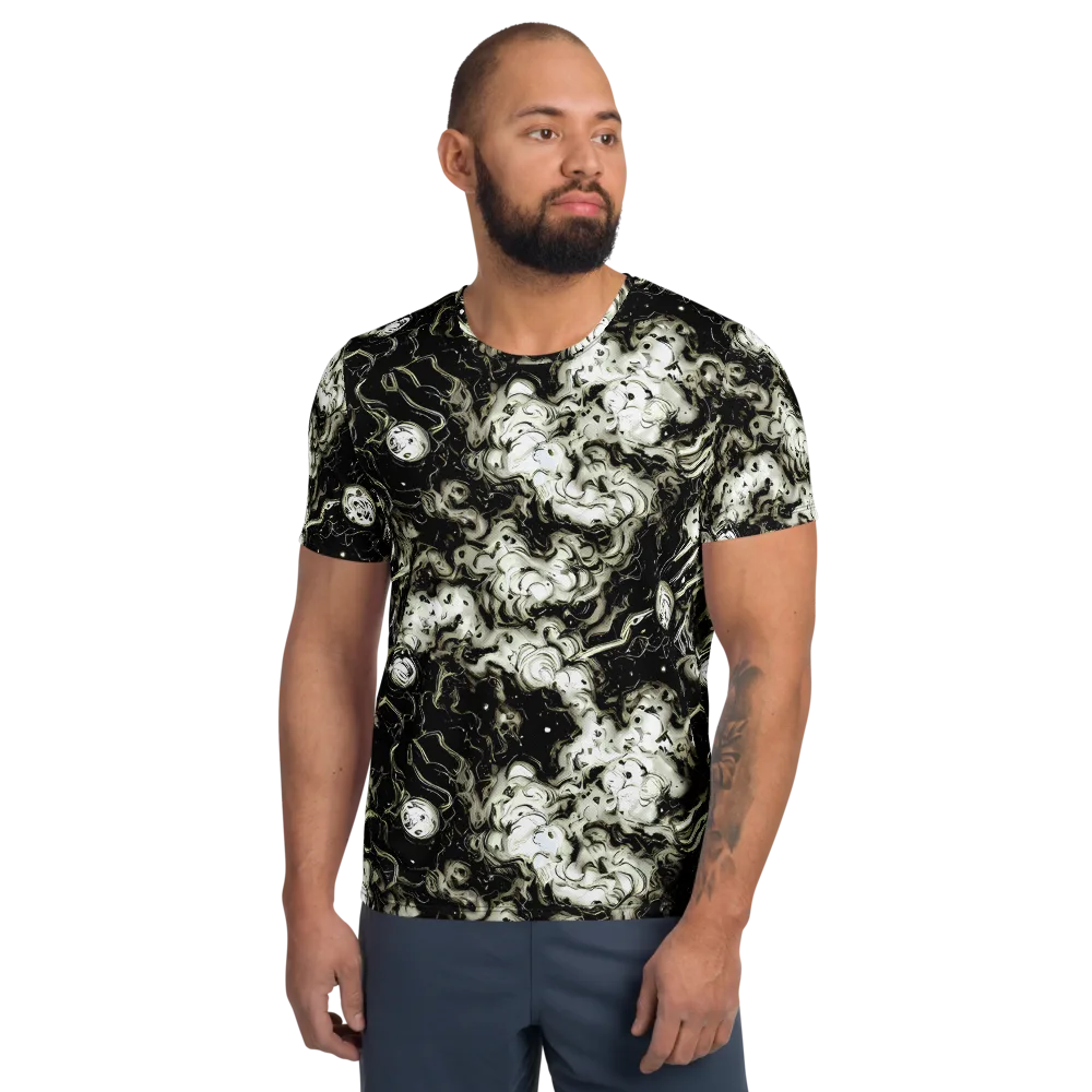 Phantom Bloom on Men's Athletic T-Shirt — Front