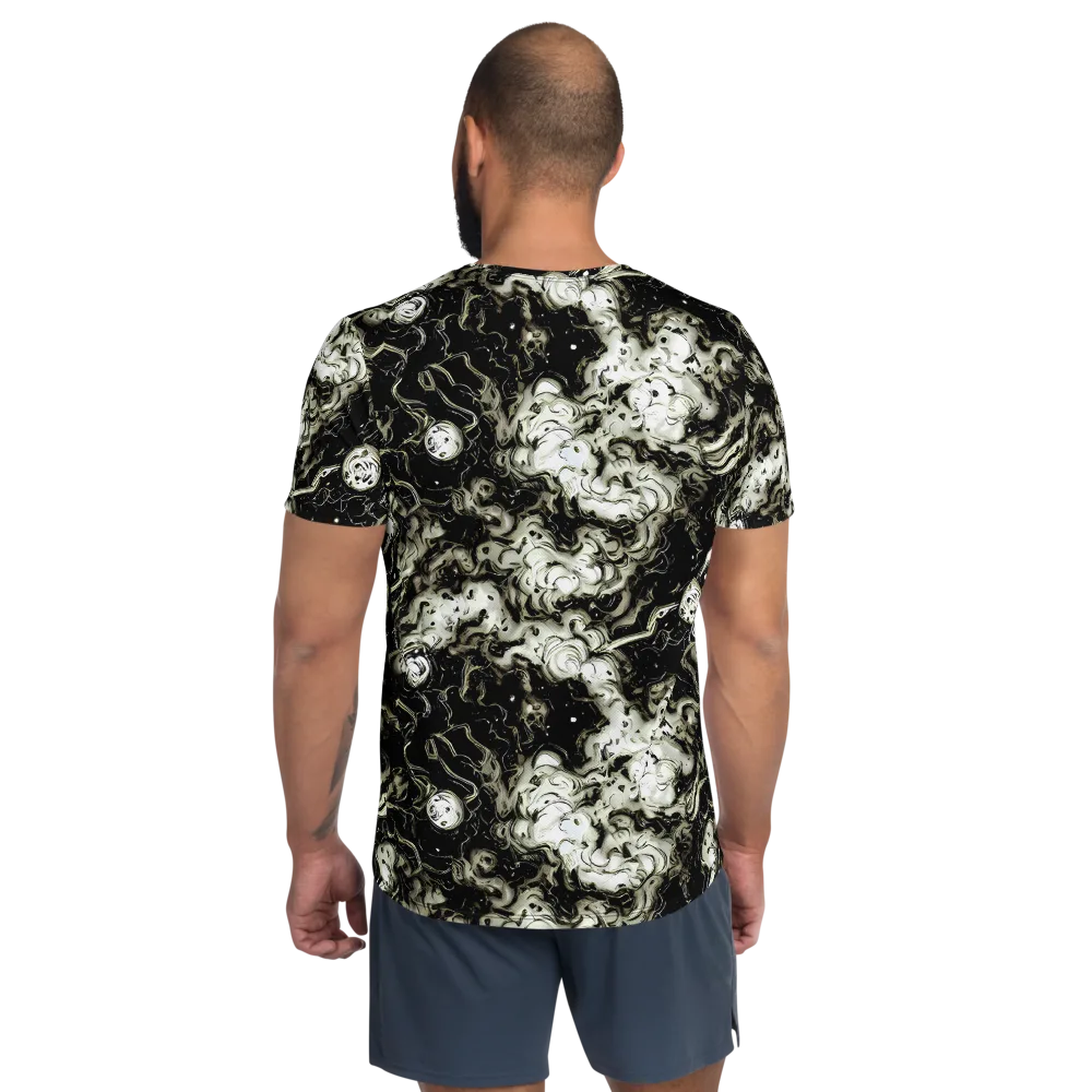 Phantom Bloom on Men's Athletic T-Shirt — Back