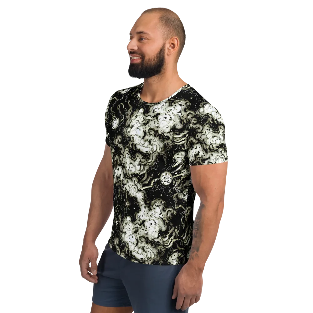 Phantom Bloom on Men's Athletic T-Shirt — Left