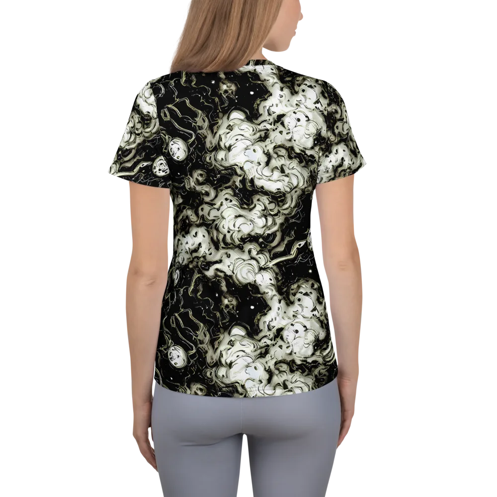Phantom Bloom on Women's Athletic T-Shirt — Back
