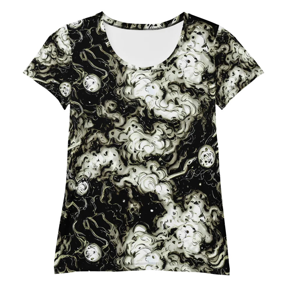 Phantom Bloom on Women's Athletic T-Shirt — Front