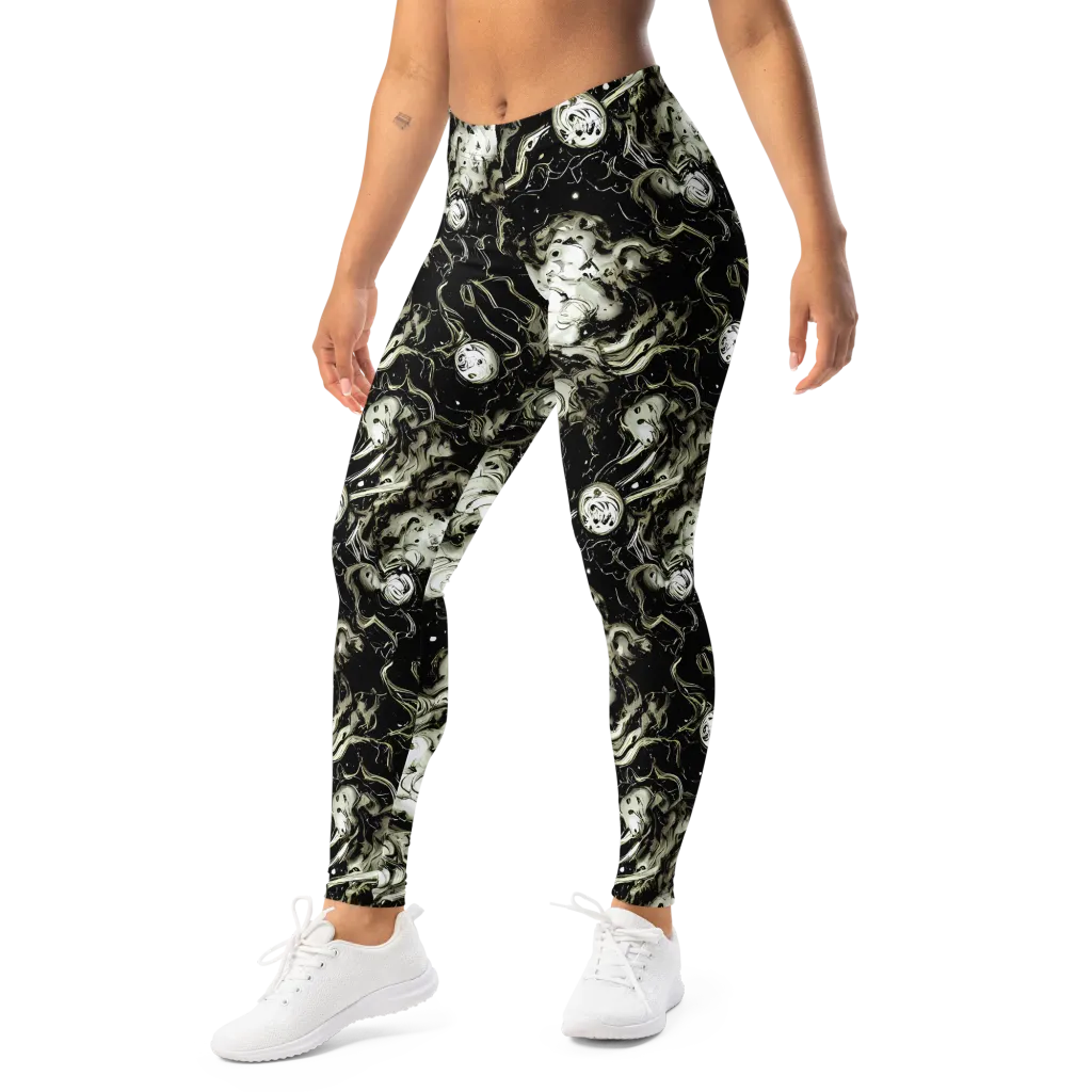 Phantom Bloom on Leggings — Left Front