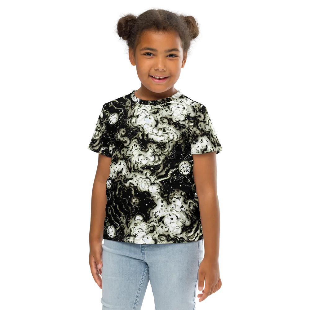 Phantom Bloom on Kids Crew Neck T-Shirt — Front