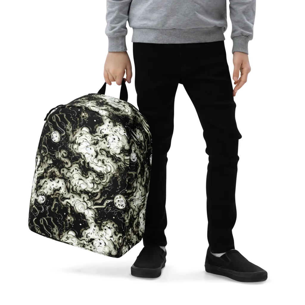 Phantom Bloom on Minimalist Backpack — Zoomed-in