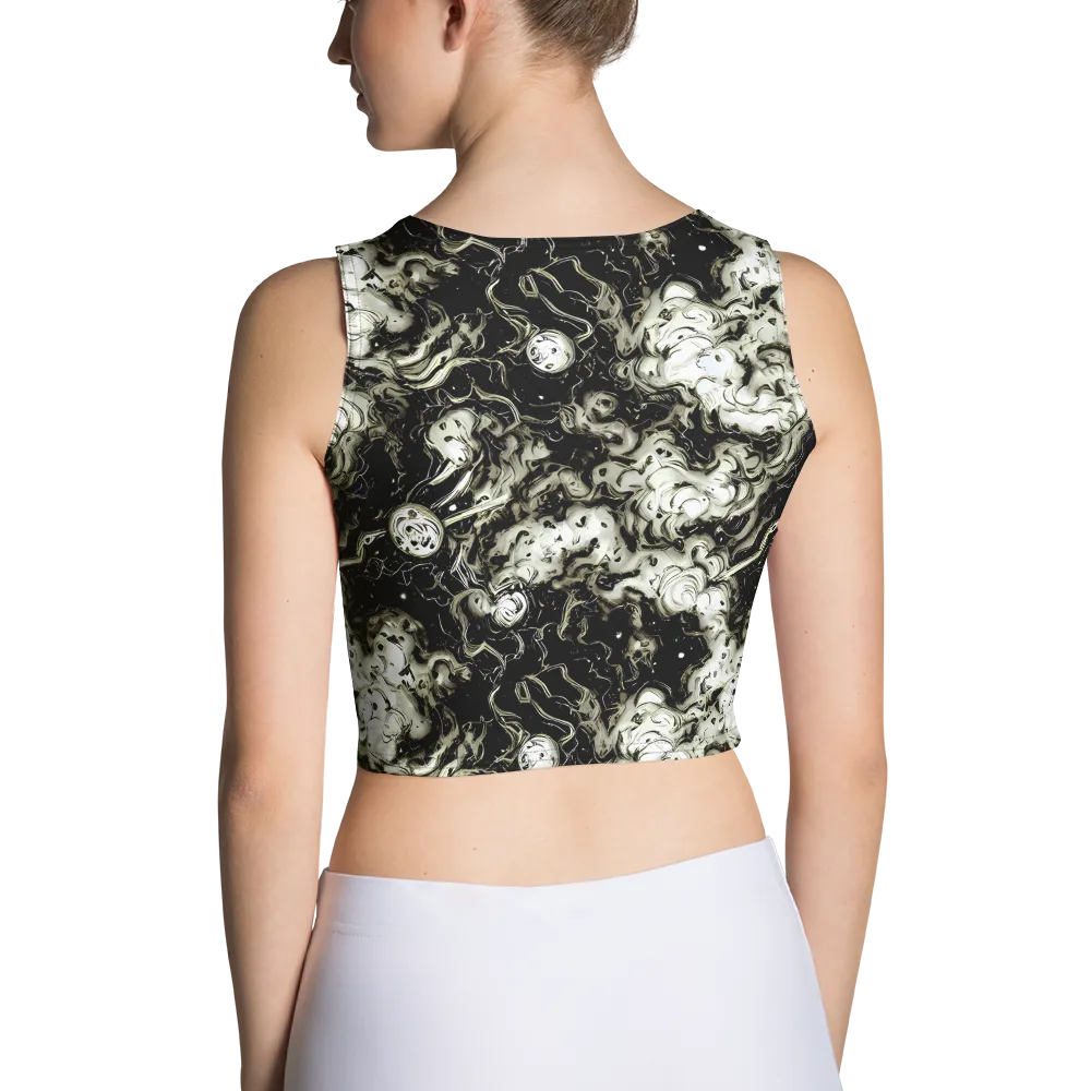 Phantom Bloom on Crop Top — Back