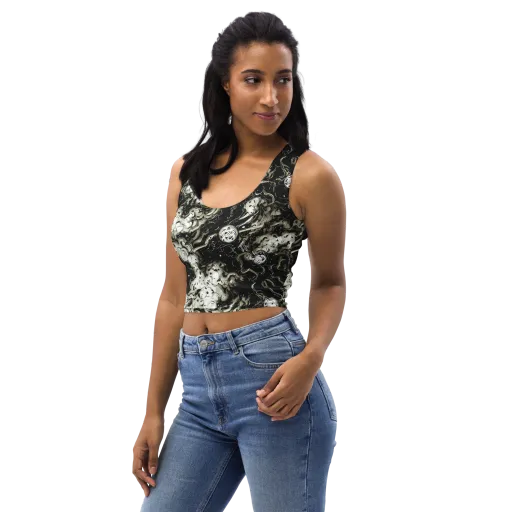 Phantom Bloom on a Crop Top