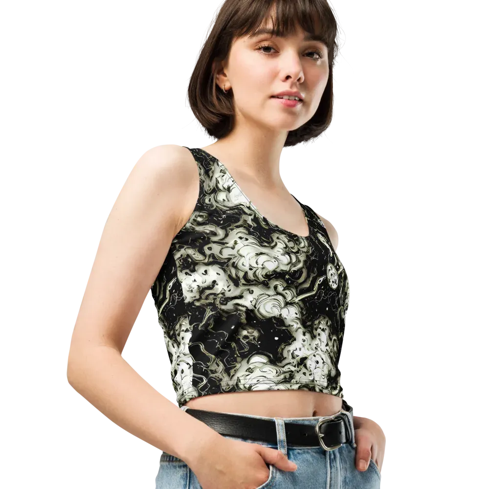 Phantom Bloom on Crop Top — Right Front