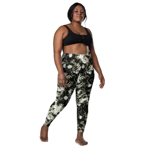Phantom Bloom on a Leggings with Pockets