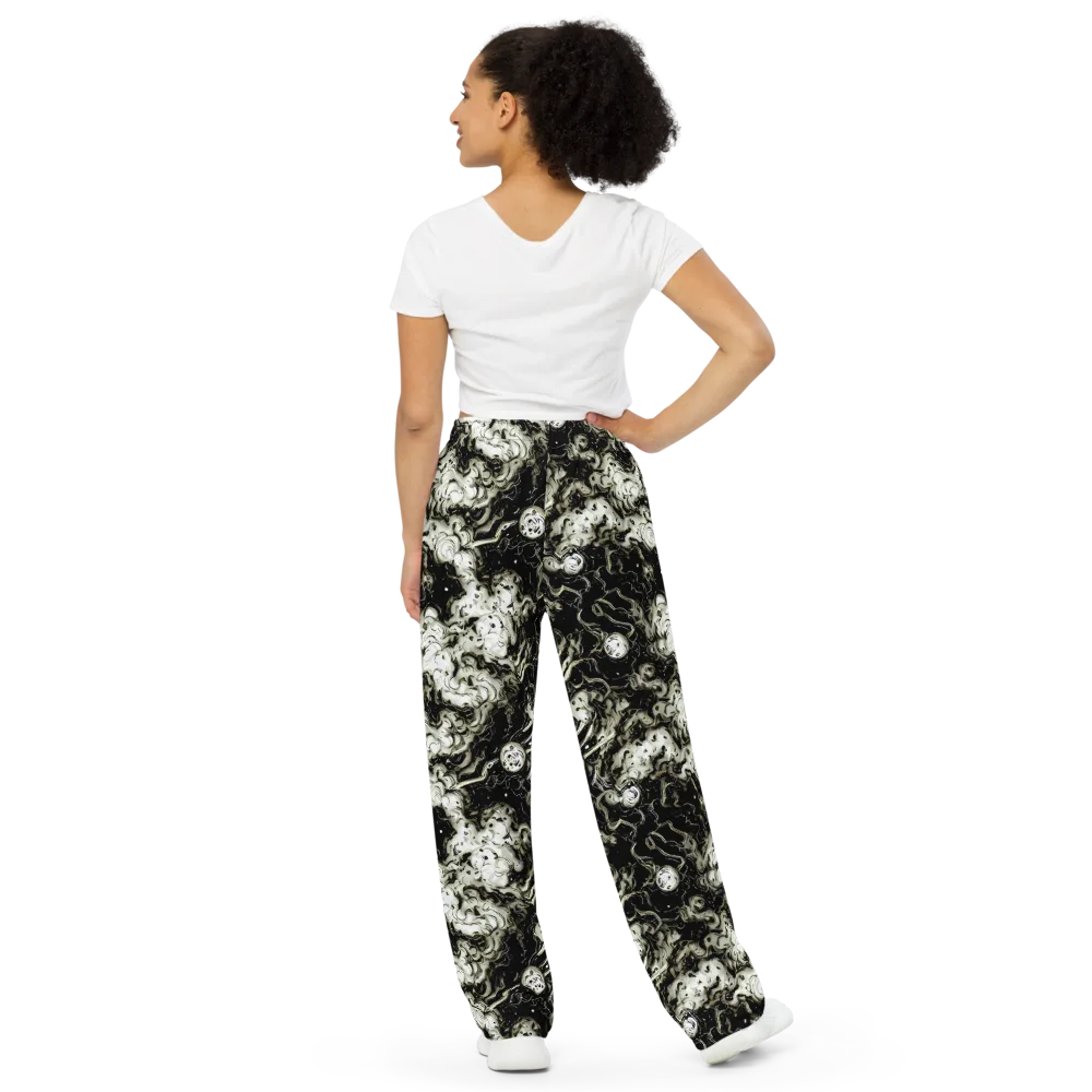 Phantom Bloom on Wide-Leg Pants — Back