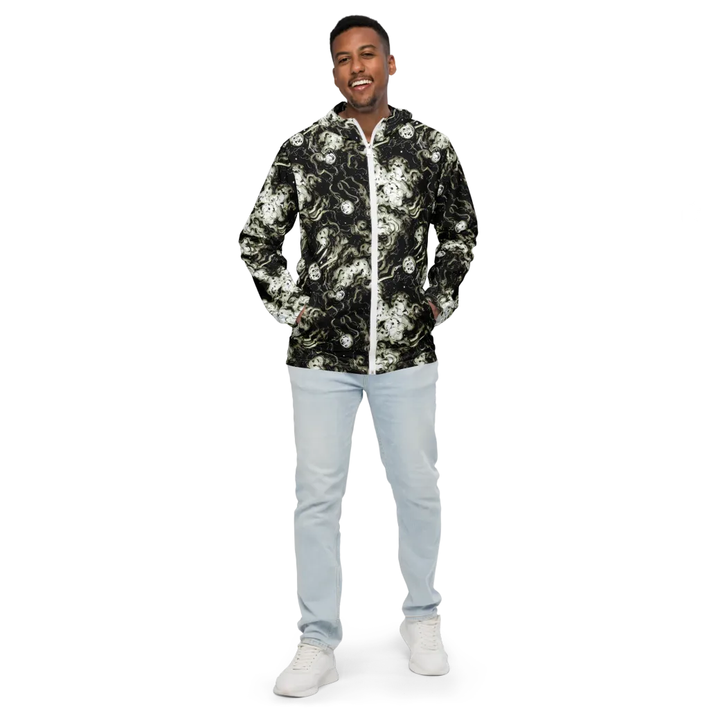 Phantom Bloom on Men's Windbreaker — Front