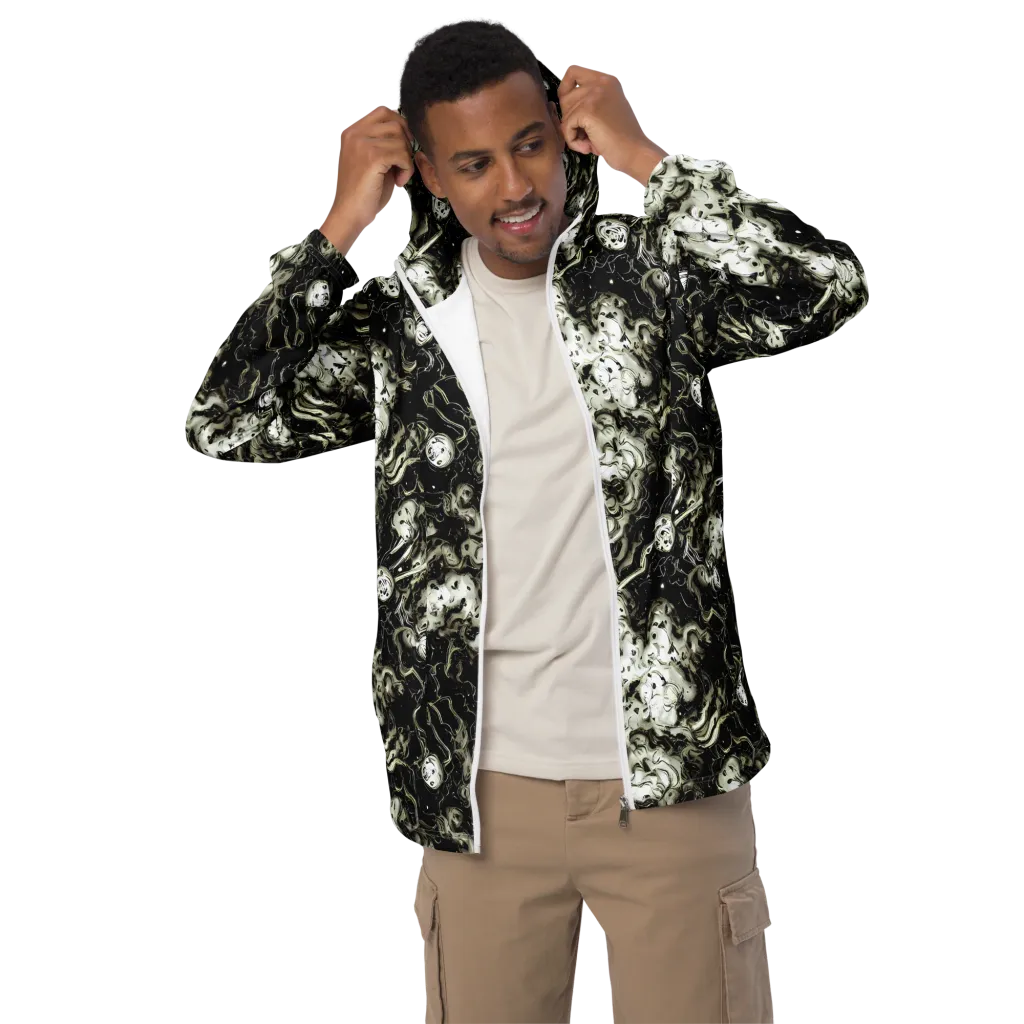 Phantom Bloom on Men's Windbreaker — Front