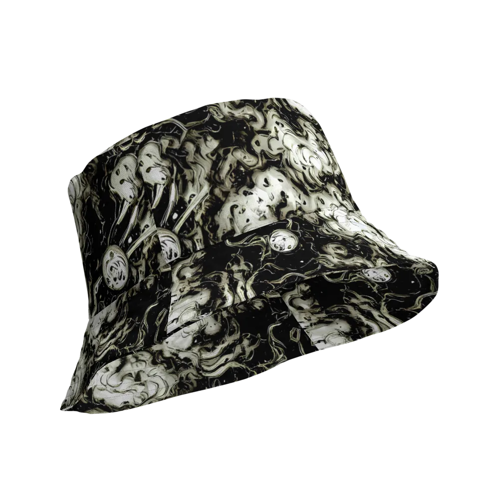 Phantom Bloom on Reversible Bucket Hat — Product details Outside