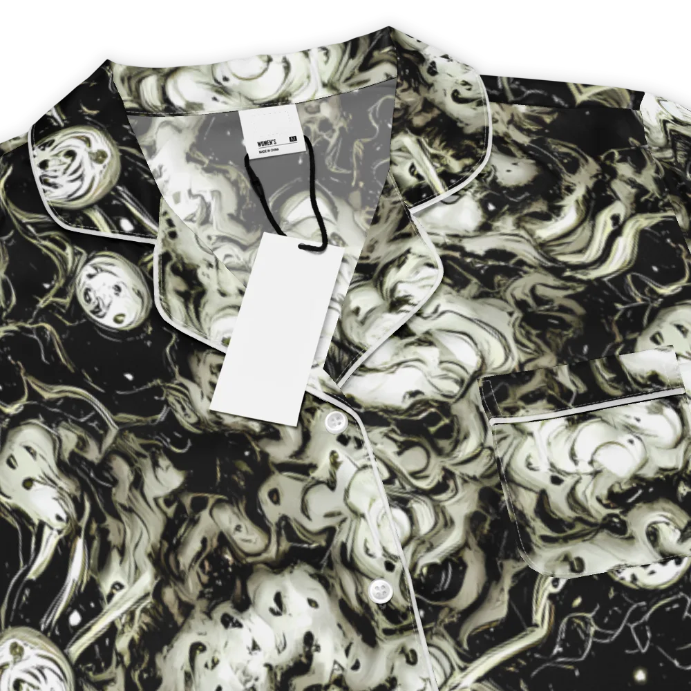Phantom Bloom on Women's Short Sleeve Pajama Top — Product details