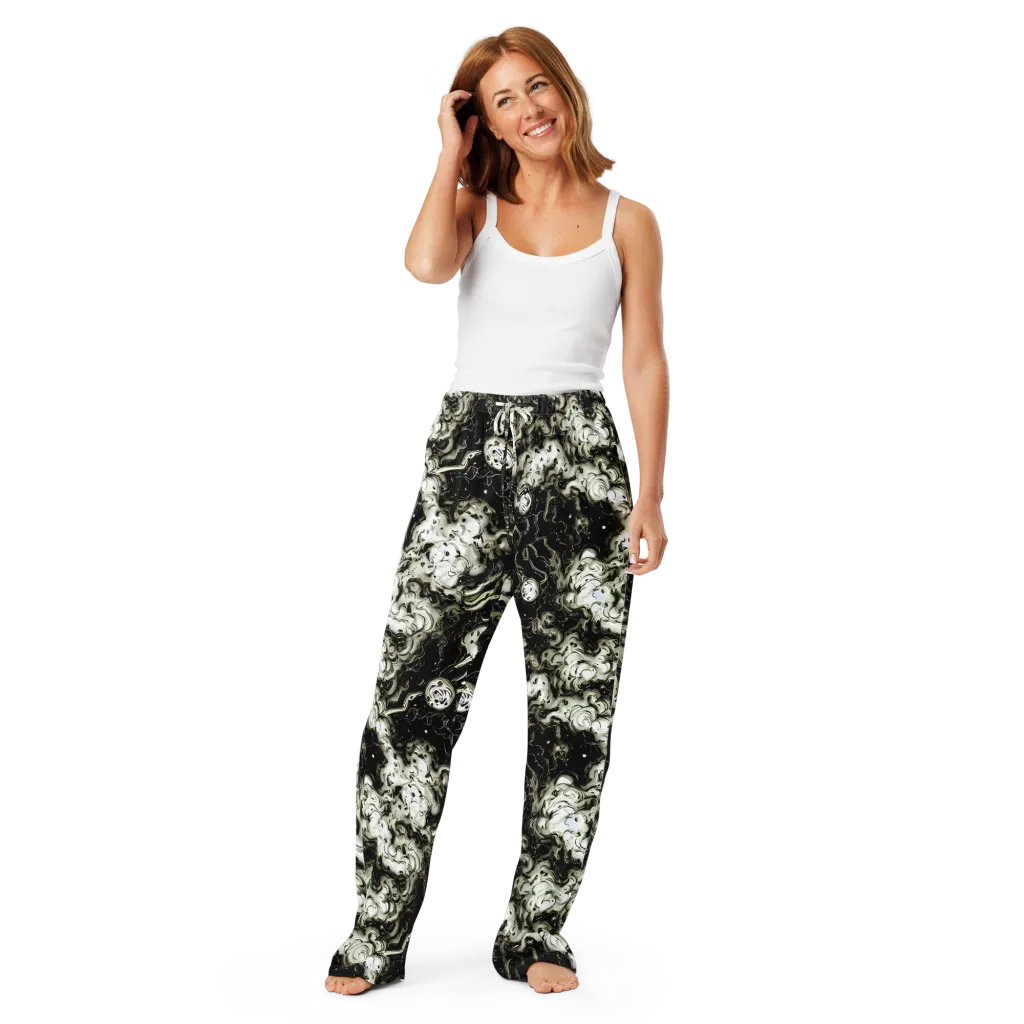 Phantom Bloom on Women's Pajama Pants — Front