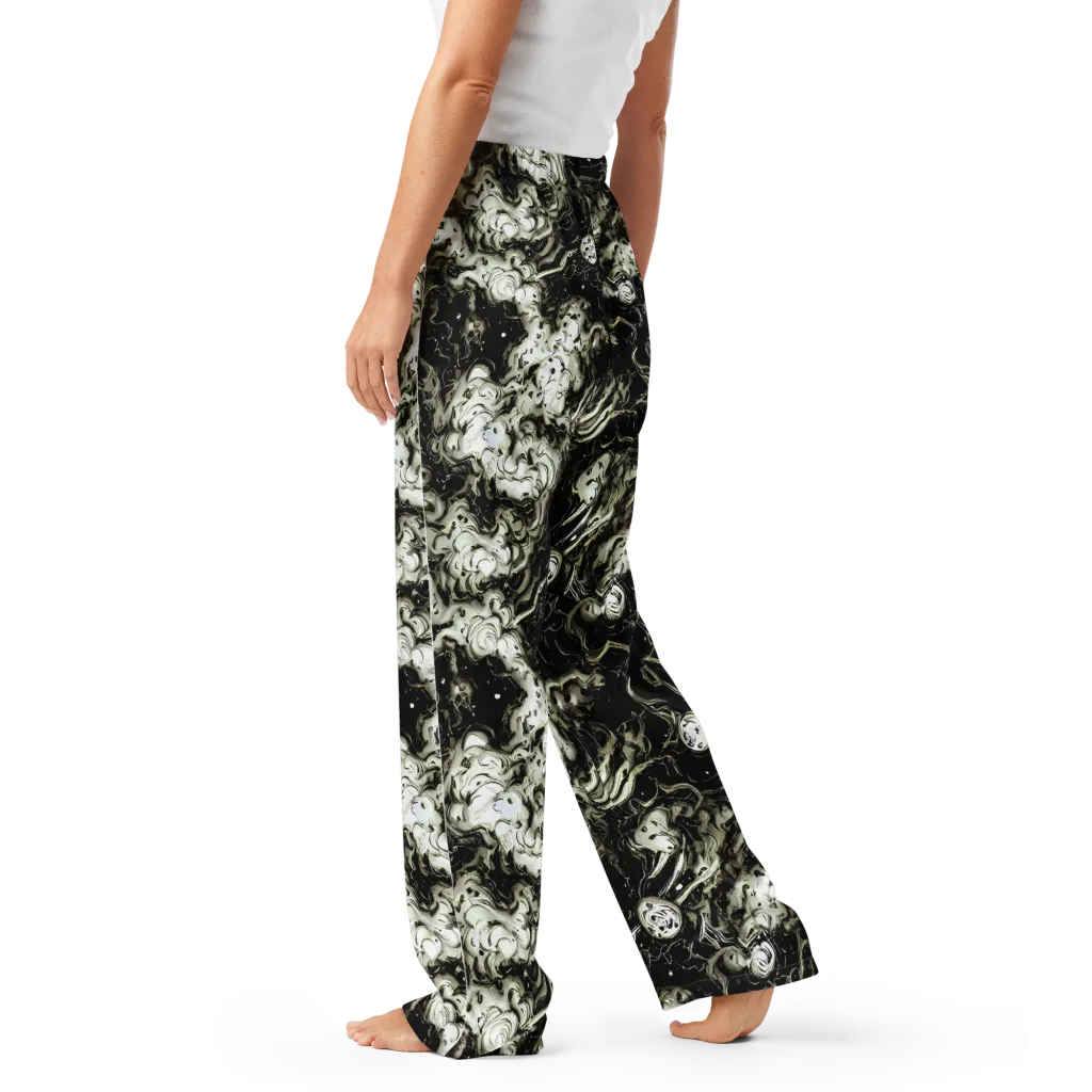 Phantom Bloom on Women's Pajama Pants — Left