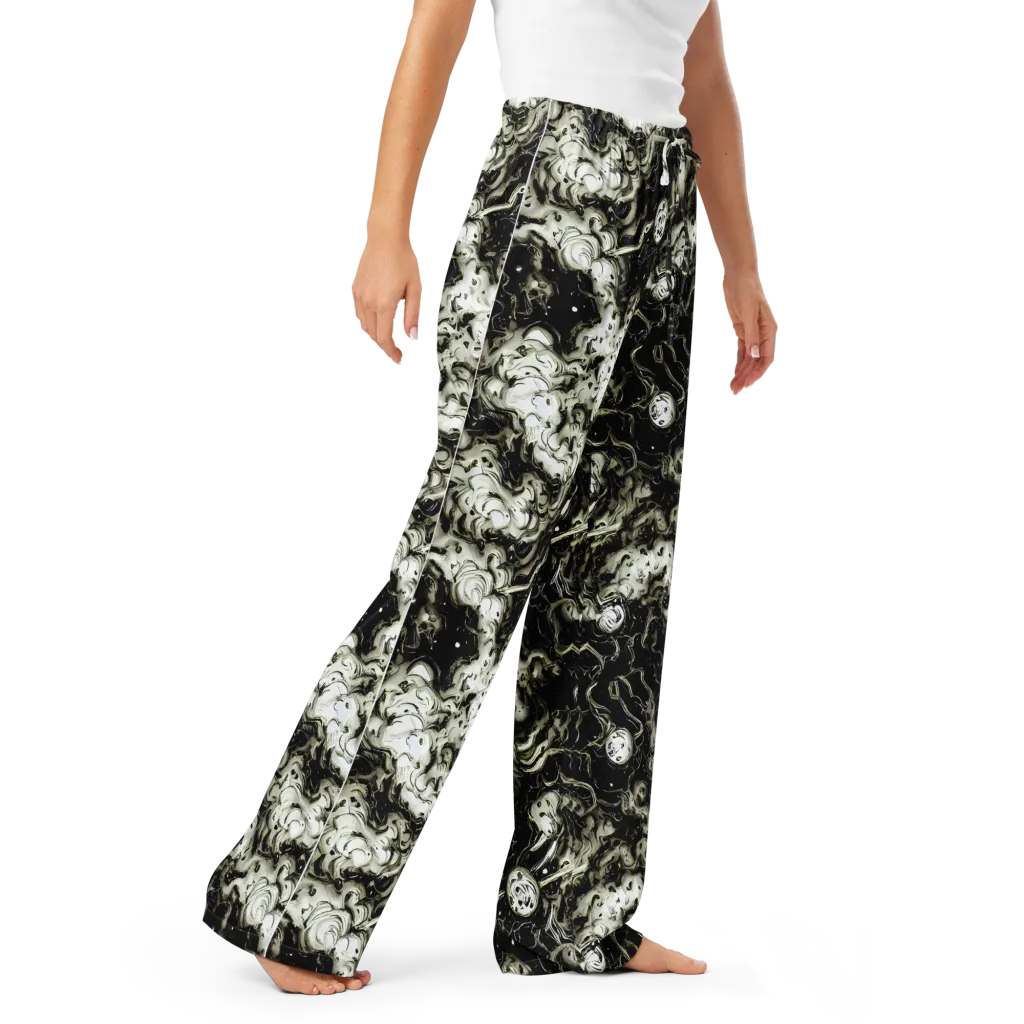 Phantom Bloom on Women's Pajama Pants — Right Front