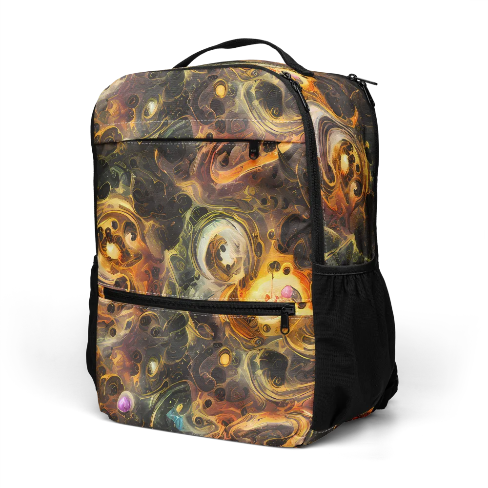 Golden Maelstrom on Utility Backpack — Left Front
