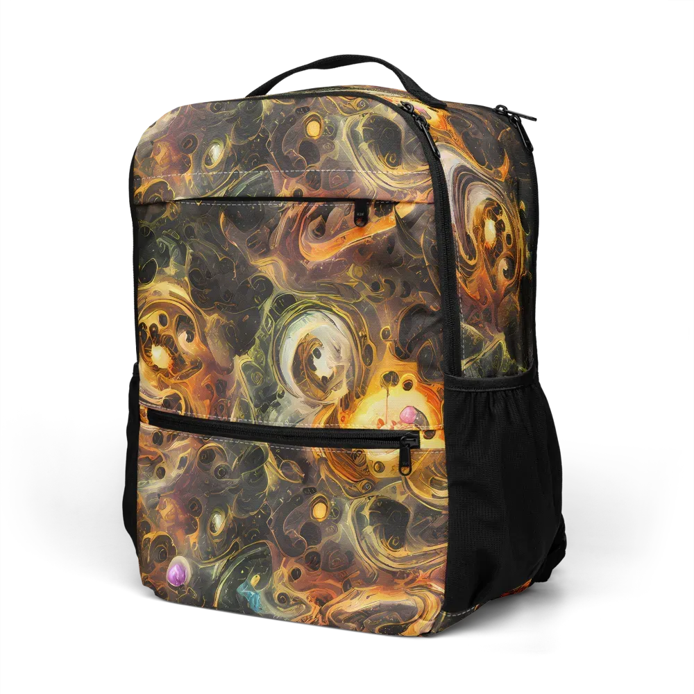 Golden Maelstrom on Utility Backpack — Left Front