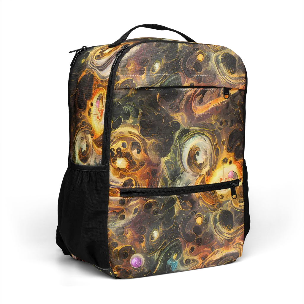 Golden Maelstrom on Utility Backpack — Right Front