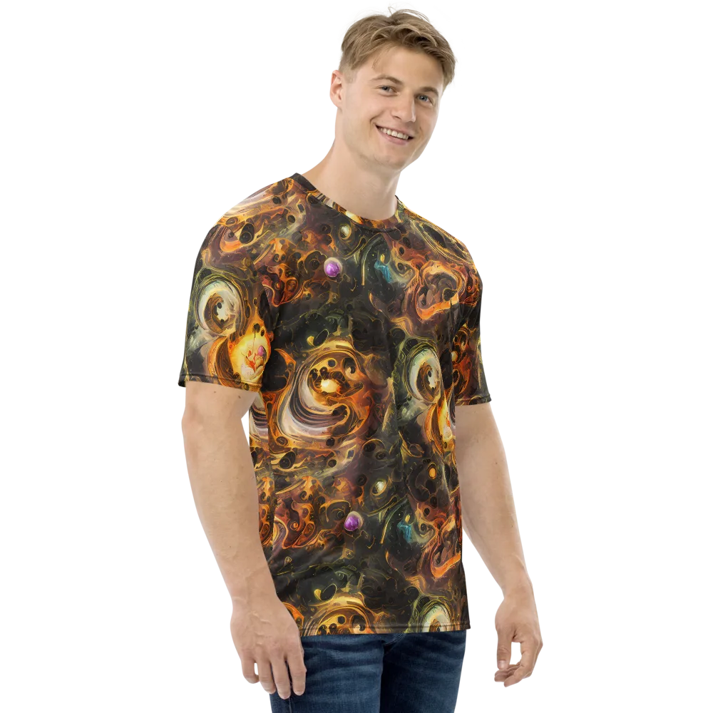 Golden Maelstrom on Men's Crew Neck T-Shirt — Right