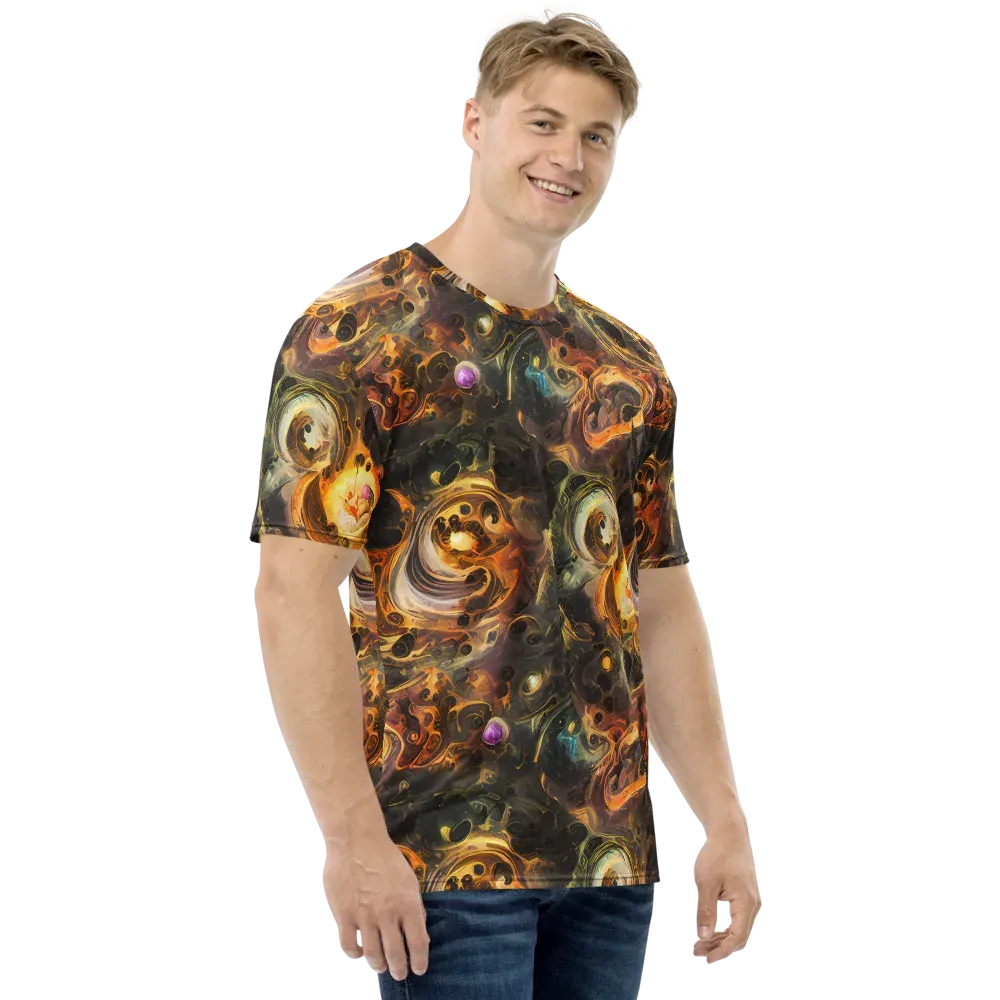 Golden Maelstrom on Men's Crew Neck T-Shirt — Right