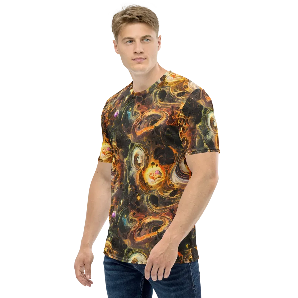 Golden Maelstrom on Men's Crew Neck T-Shirt — Left