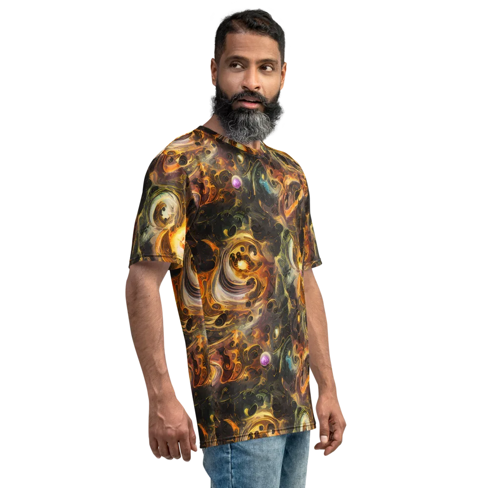 Golden Maelstrom on Men's Crew Neck T-Shirt — Right