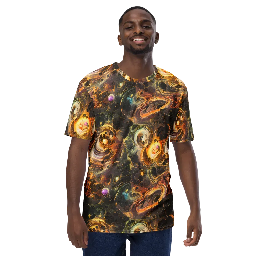 Golden Maelstrom on Men's Crew Neck T-Shirt — Front