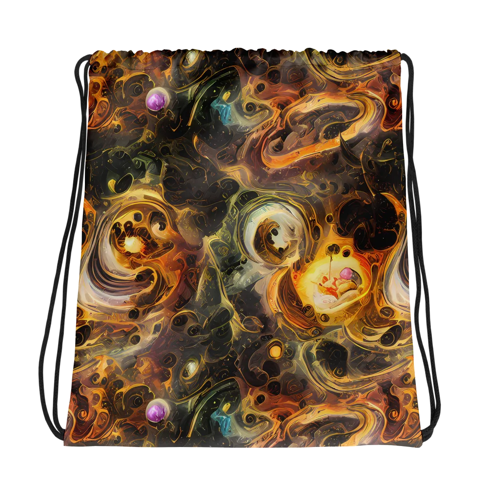 Golden Maelstrom on Drawstring Bag — Photo