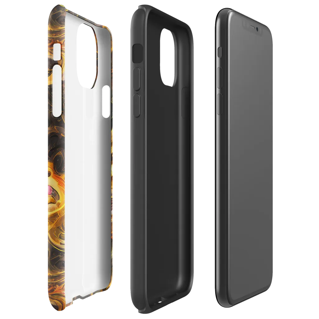 Golden Maelstrom on Tough Case for iPhone® — Right