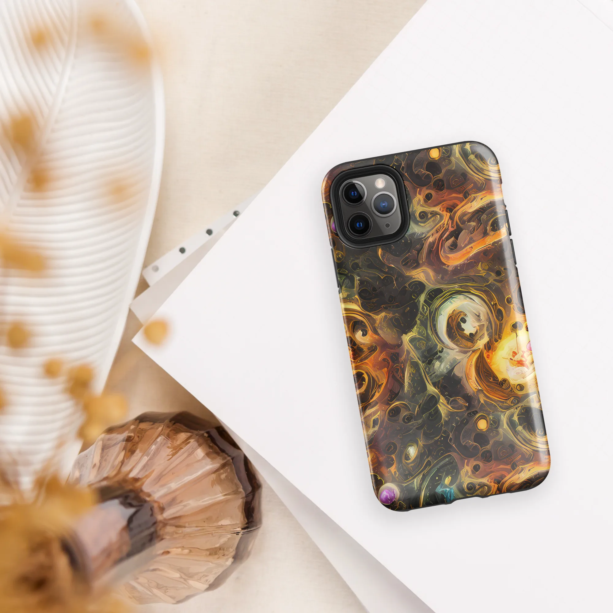 Golden Maelstrom on Tough Case for iPhone® — Front
