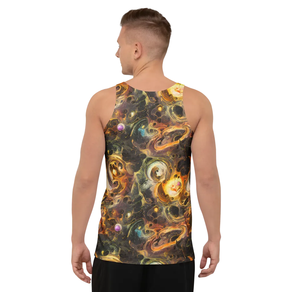 Golden Maelstrom on Men's Tank Top — Back