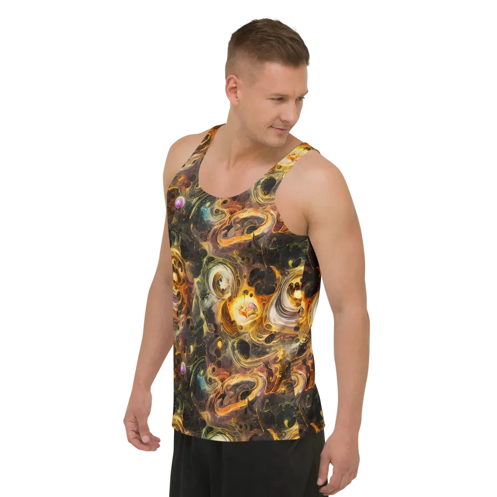 Golden Maelstrom on Men's Tank Top — Left Front