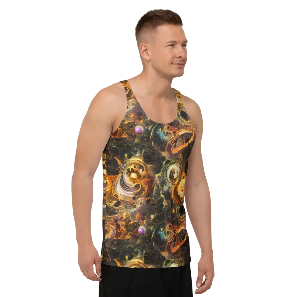 Golden Maelstrom on Men's Tank Top — Right Front