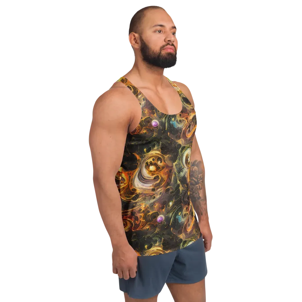 Golden Maelstrom on Men's Tank Top — Right Front