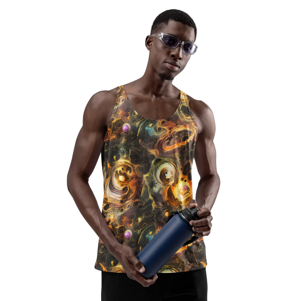 Golden Maelstrom on Men's Tank Top — Front