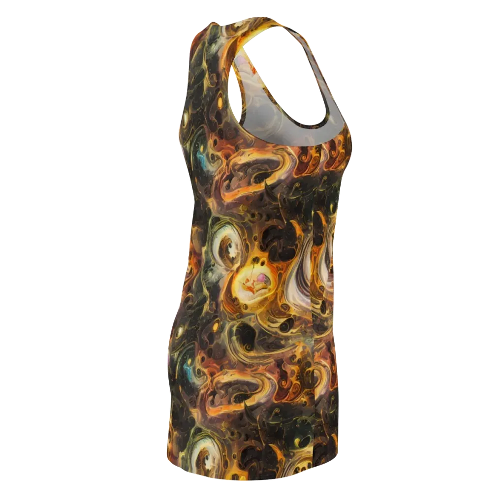 Golden Maelstrom on Racerback Dress — Back Side